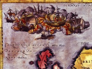 Vége a Skóciai Invincible Armada-nak. Abraham Ortelius atlasza szerint Antwerpen