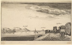 A Rajna Bonn mellett, másolat, 1625-77. alkotó: Abraham Aubri