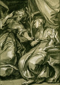 Angyali Üdvözlet alkotó: Abraham Bloemaert