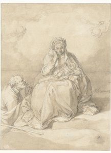 A Szent Család alkotó: Abraham Bloemaert