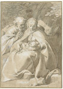 A Szent Család alkotó: Abraham Bloemaert