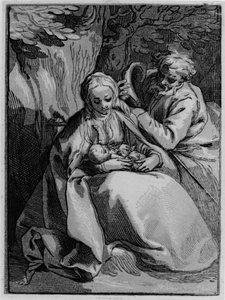 A Szent Család alkotó: Abraham Bloemaert
