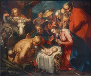 A pásztorok imádása alkotó: Abraham Bloemaert