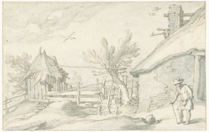 Udvar gazdasággal és istállóval alkotó: Abraham Bloemaert