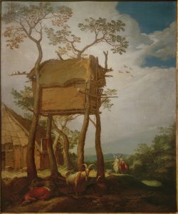 Tájkép Tóbiással és az angyallal alkotó: Abraham Bloemaert