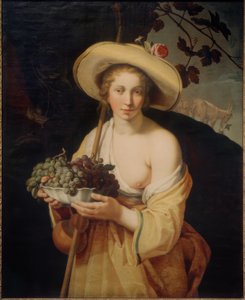 Pásztorlány szőlővel alkotó: Abraham Bloemaert