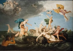 Svédül:  Neptunus triumftåg Triumph of Neptunus alkotó: Abraham Bloemaert