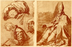 A négy evangélista és Szent Ambrus alkotó: Abraham Bloemaert