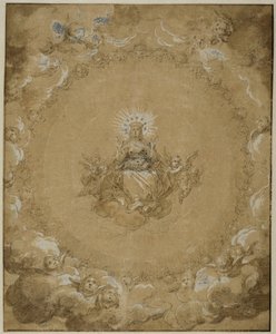 A Szűz dicsőségben alkotó: Abraham Bloemaert