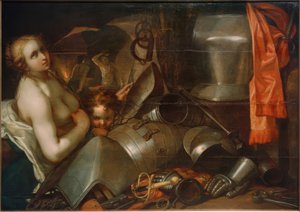 Vénusz és Ámor a vulkán kovácsművében alkotó: Abraham Bloemaert