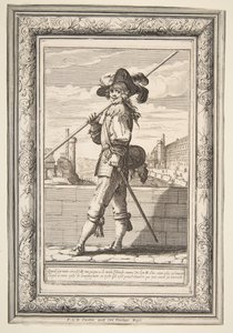 Egy Pikeman, 1632. alkotó: Abraham Bosse