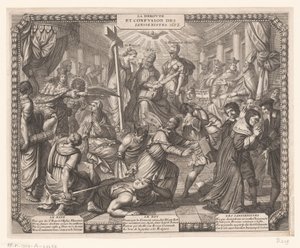 A janzenisták visszavonulása La Deroute et Confusion des Iansenistes. (cím a tárgyon) alkotó: Abraham Bosse