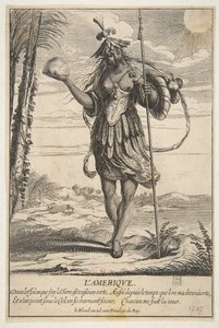 Amerika LAmerique. alkotó: Abraham Bosse