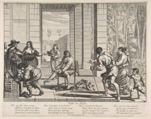 Ruházati koldusok, 1635. alkotó: Abraham Bosse