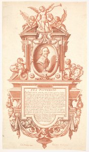 Jacques Callot sírfelirata és portréja, 1635-36. alkotó: Abraham Bosse
