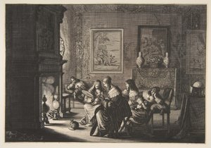 Bolond szüzek alszanak A bolond szüzek alszanak Lepo érkezésére várva..., kb. 1635. alkotó: Abraham Bosse