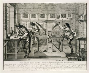 Francia nyomda, 1642 alkotó: Abraham Bosse