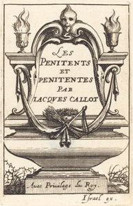 Előlap Callot "The Penitents" című művéhez alkotó: Abraham Bosse