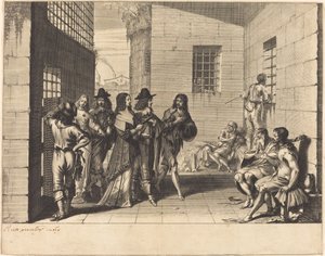 Gentry börtönbe látogat alkotó: Abraham Bosse