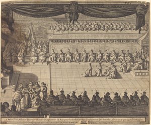 Találkozó a fontainebleau-i kápolnában alkotó: Abraham Bosse