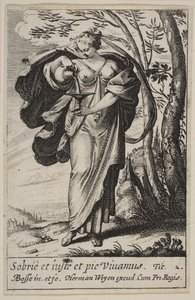 Mértékletesség, 1636. alkotó: Abraham Bosse