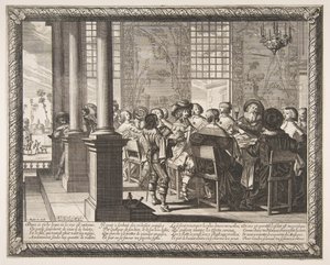 A bankett a tékozló fiú visszatéréséért, kb. 1636. alkotó: Abraham Bosse