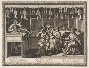 A Cobbler Le Savetier, kb. 1632-33. alkotó: Abraham Bosse