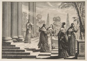 A Bolond Szűzek Elutasítva, kb. 1635. alkotó: Abraham Bosse