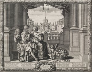 A négy évszak: tavasz, 1635. alkotó: Abraham Bosse