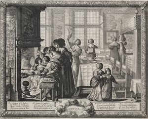 A négy évszak: tél alkotó: Abraham Bosse