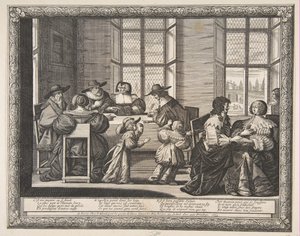 A házassági szerződés, 1633. alkotó: Abraham Bosse