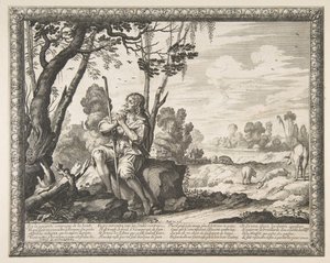 A tékozló fiú sertést őrző A tékozló fiú sertést őrző, kb. 1636. alkotó: Abraham Bosse