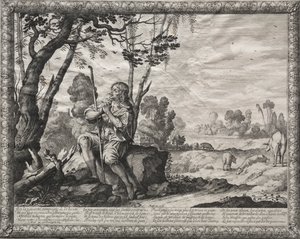 A tékozló fiú: A disznókat gondozó tékozló fiú alkotó: Abraham Bosse