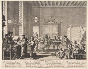 Az iskolamester kb. 1635-38. alkotó: Abraham Bosse