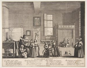 Az iskola úrnője, kb. 1638. alkotó: Abraham Bosse