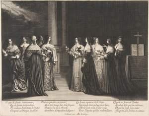 A bölcs szüzek visszautasítják az olajat a bolond szüzeknek, kb. 1635. alkotó: Abraham Bosse