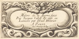 Címlap Callot "A háború kis nyomorúságai" című művéhez alkotó: Abraham Bosse