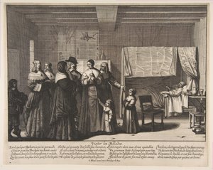 Betegek látogatása. alkotó: Abraham Bosse