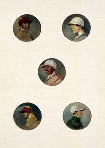 Tanulmányok zsokékról (olaj, vászon) alkotó: Abraham Cooper