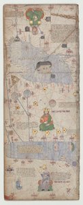 Katalán atlasz, 9. lap, 1375 alkotó: Abraham Cresques