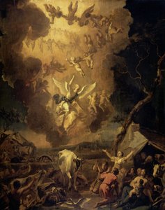 Angyali üdvözlet a pásztoroknak alkotó: Abraham Danielsz. Hondius