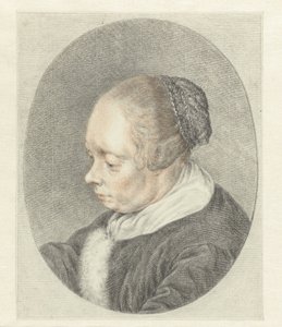 The Spinster (a nő fejének részlete) alkotó: Abraham Delfos