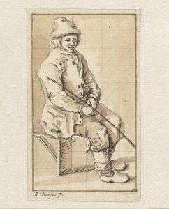 ülő ember alkotó: Abraham Delfos