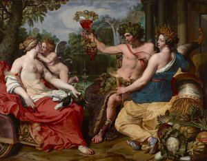 Ceres, Bacchus és Venus, Janssens, Ábrahám (kb. 1573-1632). Olajfestmény