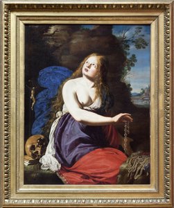 Bűnbánó Mária Magdolna, Abraham Janssens (van Nuyssen) olajfestménye fára (1567-1631). Fényképészet, KIM Youngtae, Lille Szépművészeti Palota, Lille, Franciaország.