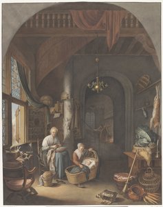 Belső anyával és gyermekeivel alkotó: Abraham Lion Zeelander