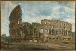 A római Colosseum külső nézete