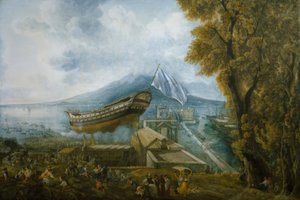 Az "Archimede" vízre bocsátása