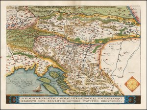 Abraham Ortelius 1574-es Nyugat-Balkán térképe alkotó: Abraham Ortelius