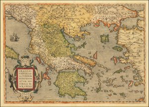 Abraham Ortelius 1584-es Görögország térképe alkotó: Abraham Ortelius